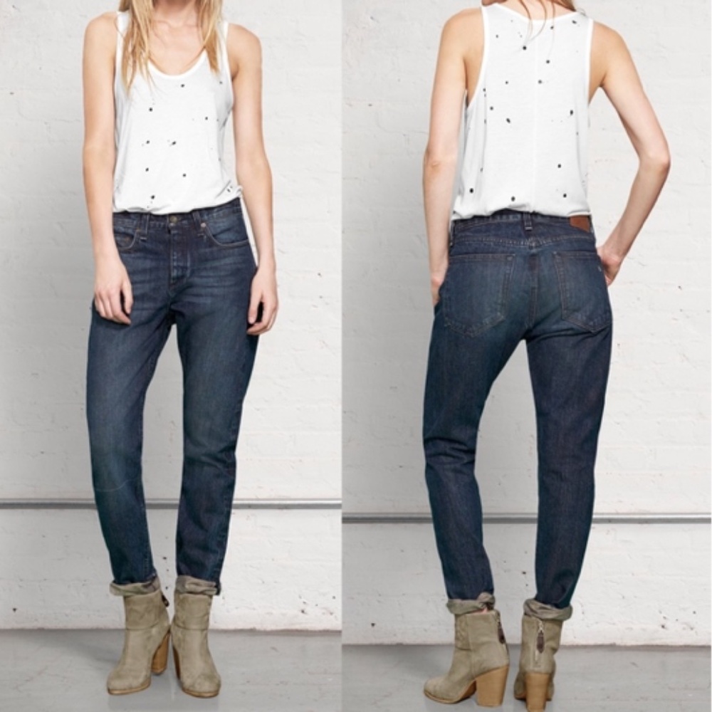 Rag & Bone Marilyn Boyfriend Slim Rigid Bruiser 24